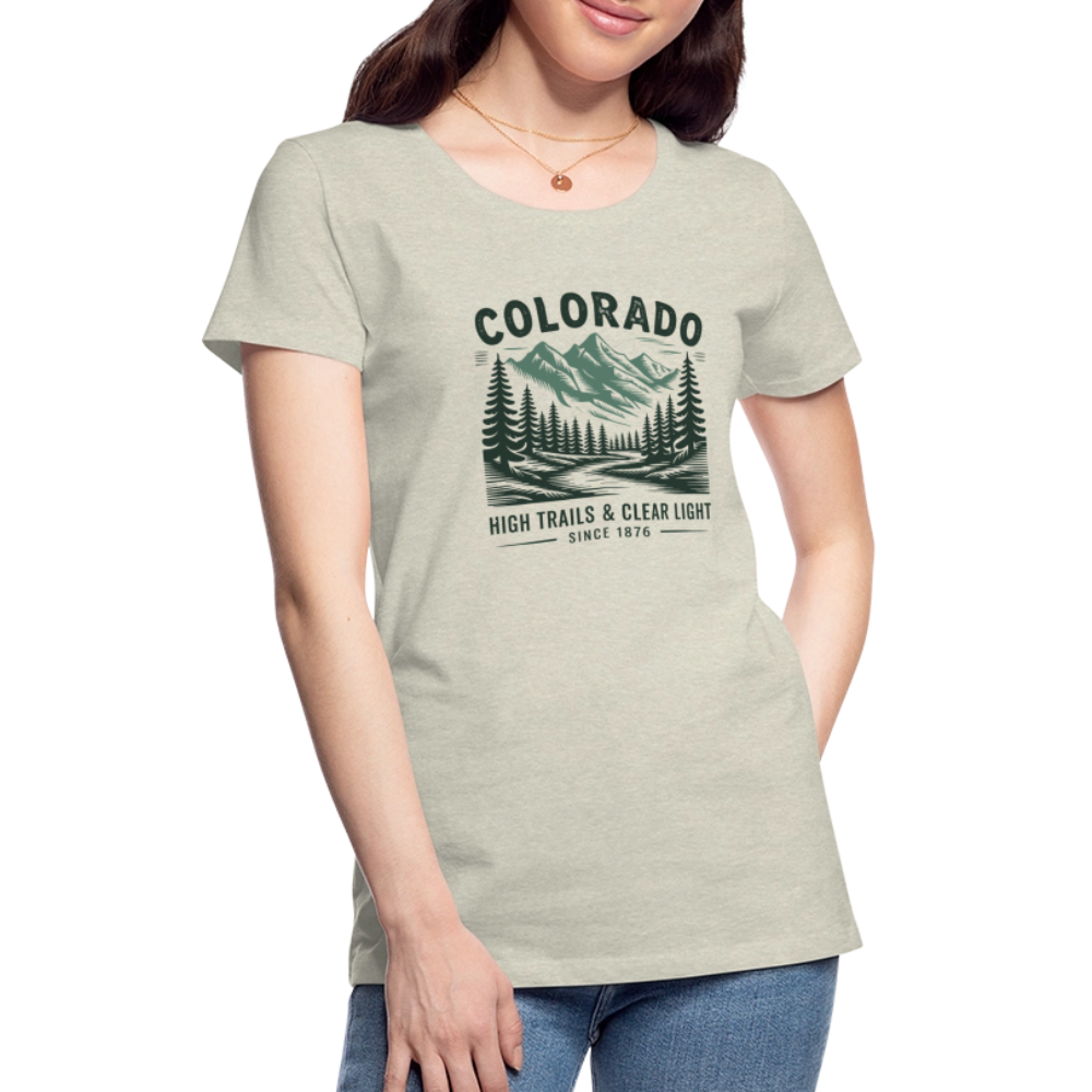 Colorado Women’s Premium T-Shirt - heather oatmeal
