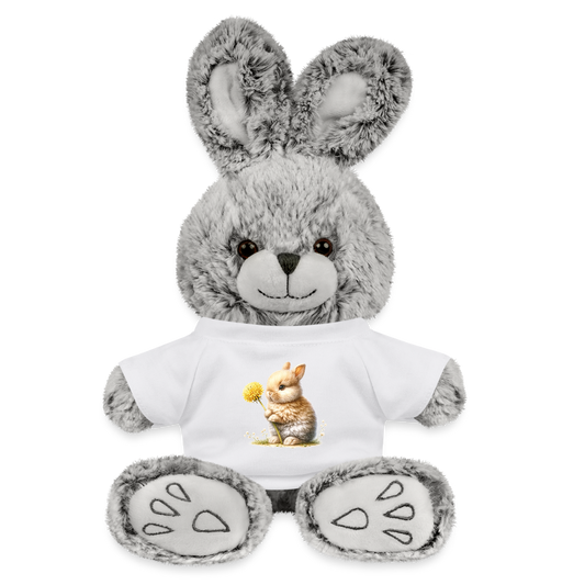 Rabbit with Dandelion - white