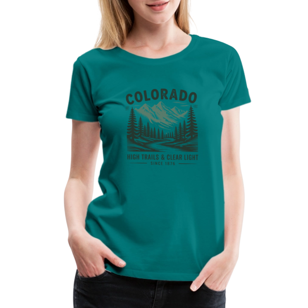 Colorado Women’s Premium T-Shirt - teal