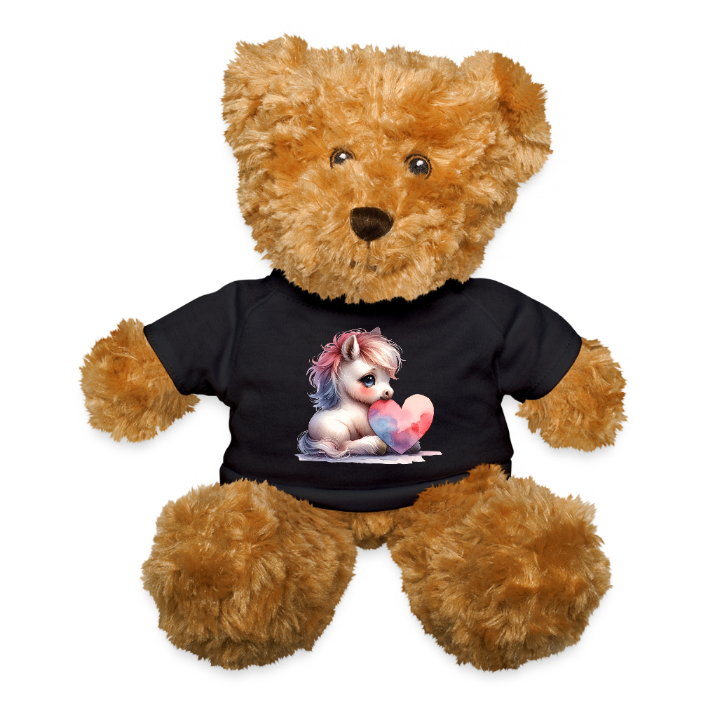 Heart Teddy Bear - black
