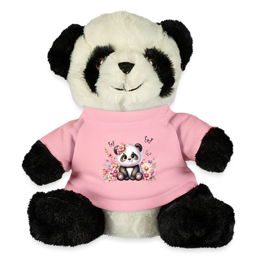 Floral Panda Bear - petal pink