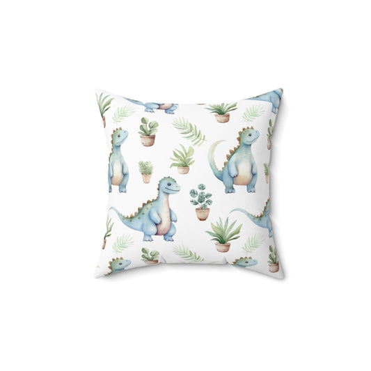 Adorable Dinosaur-Themed Pillow, Cute Dinosaur Decor, Kids Room Accessory, Playroom Decoration, Nursery Pillow