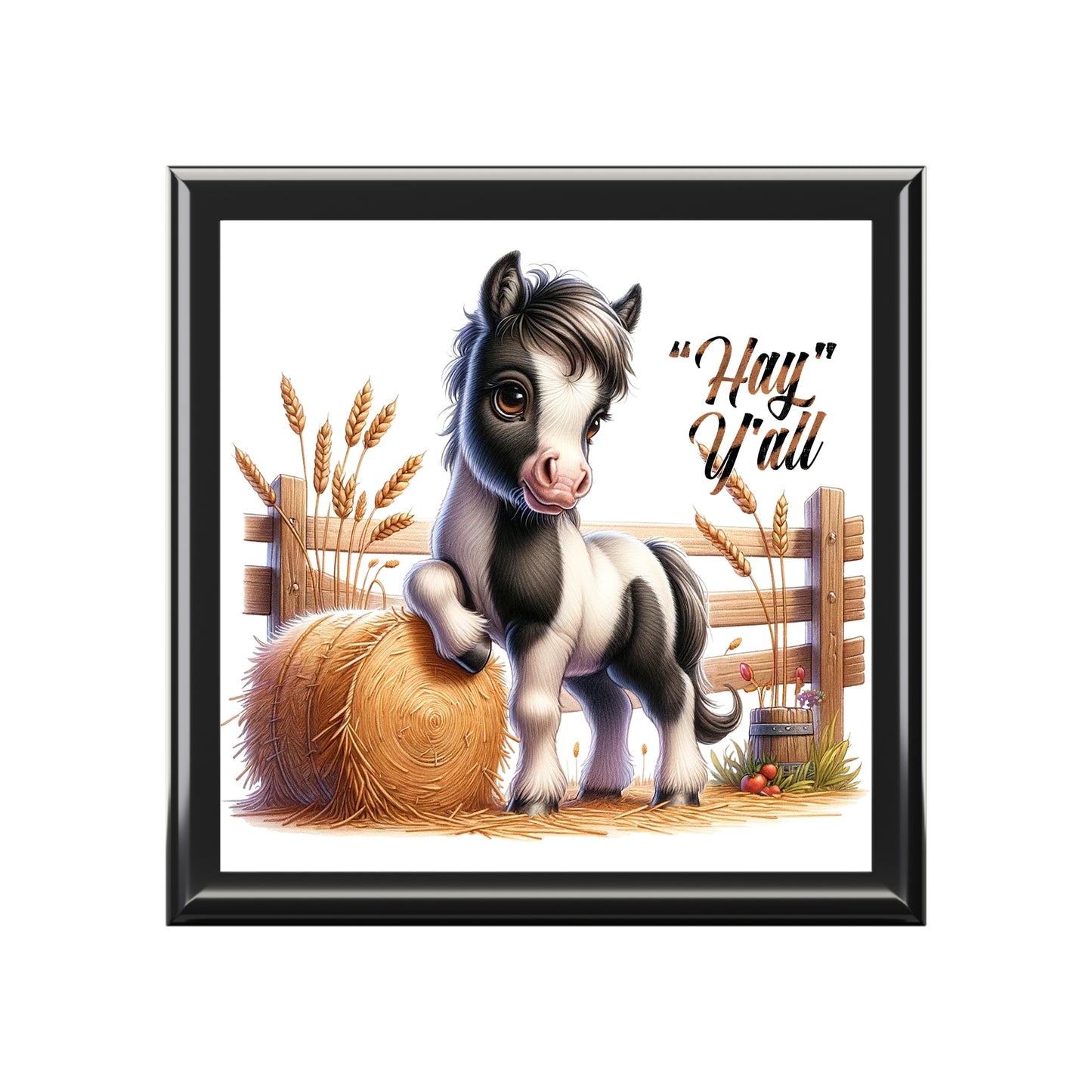 Charming Horse-Themed Jewelry Box, Rustic Storage Organizer, Pony Decor, Gift for Animal Lovers, Farmhouse Style