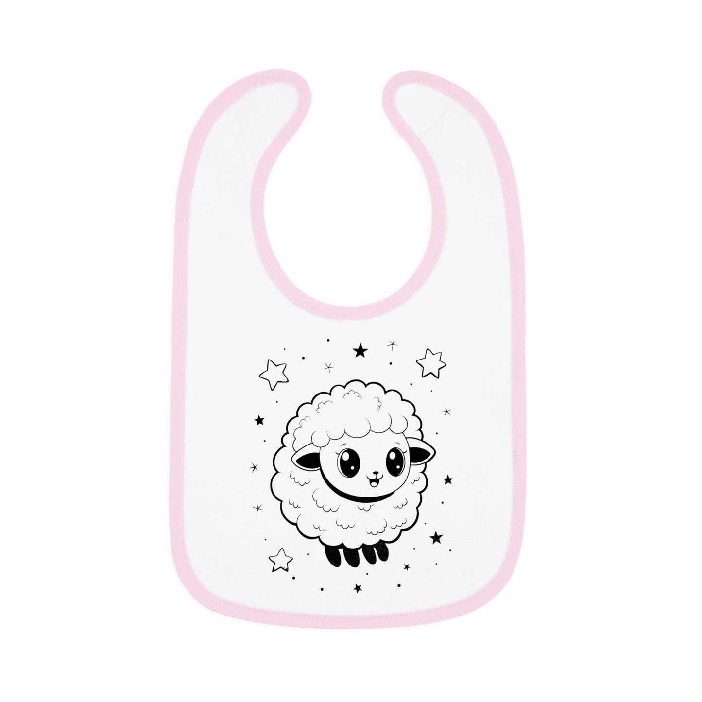 Cute Sheep Baby Bib, Cute Drool Bib, Newborn Gift, Baby Shower Gift, Toddler Bib, Infant Feeding Accessory