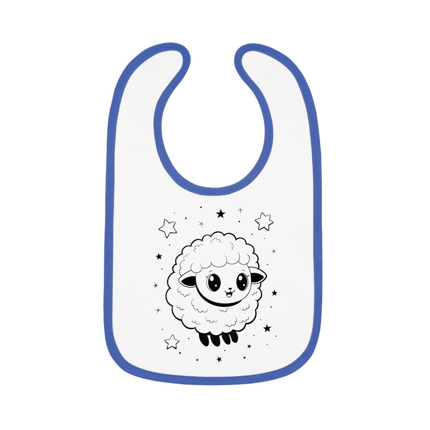 Cute Sheep Baby Bib, Cute Drool Bib, Newborn Gift, Baby Shower Gift, Toddler Bib, Infant Feeding Accessory