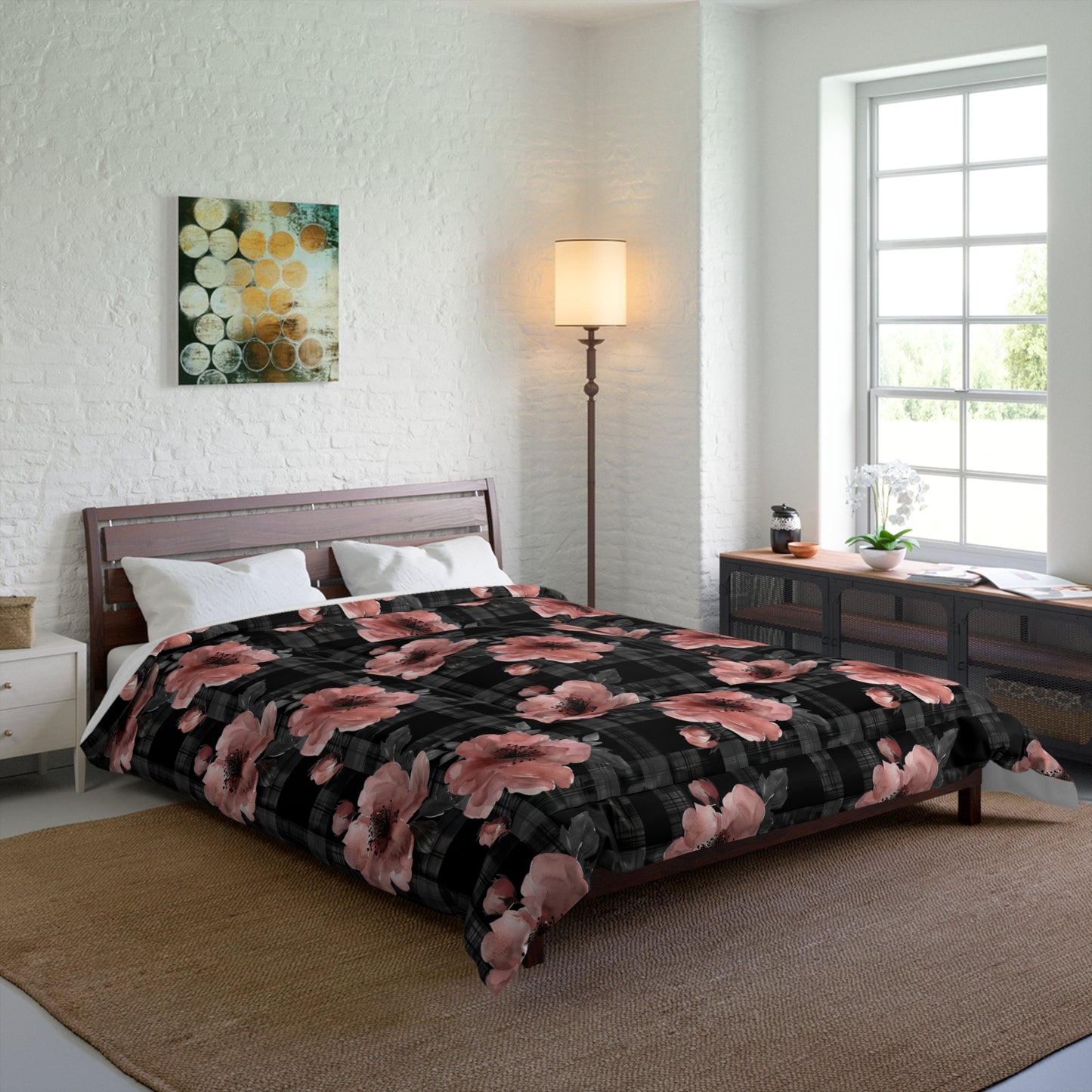 Elegant Floral Comforter | Boho Chic Bedding | Cozy Home Decor | Perfect for Weddings, Housewarming, or Seasonal Giveaways | Light and [...]