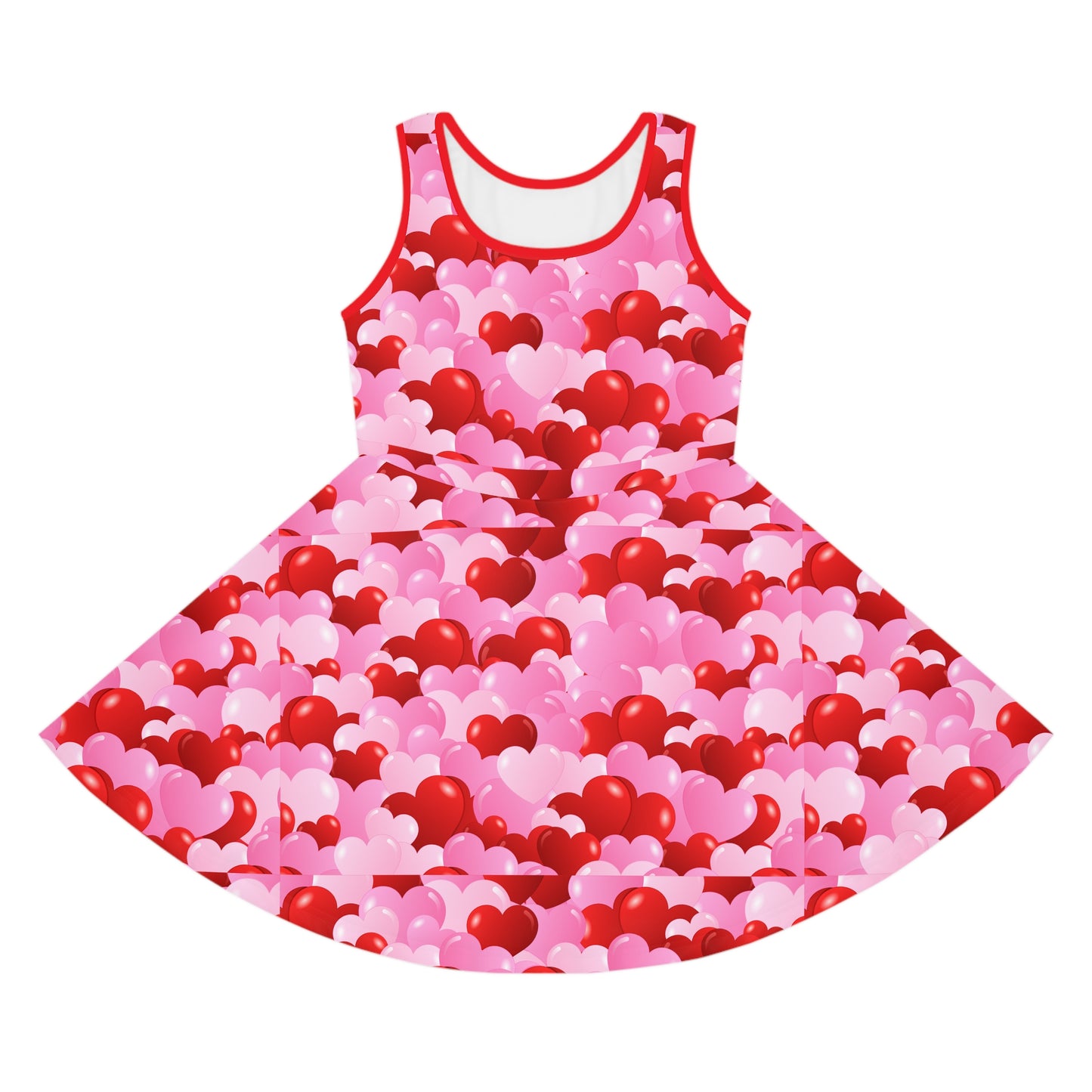 Hearts Galore Print Sundress