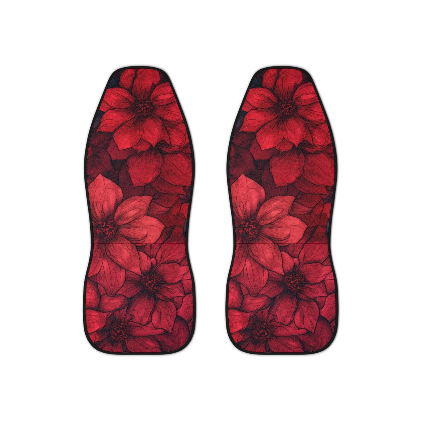 Floral Car Seat Covers, Vibrant Flower Design, Vehicle Accessories, Gift for Her, Spring Decor