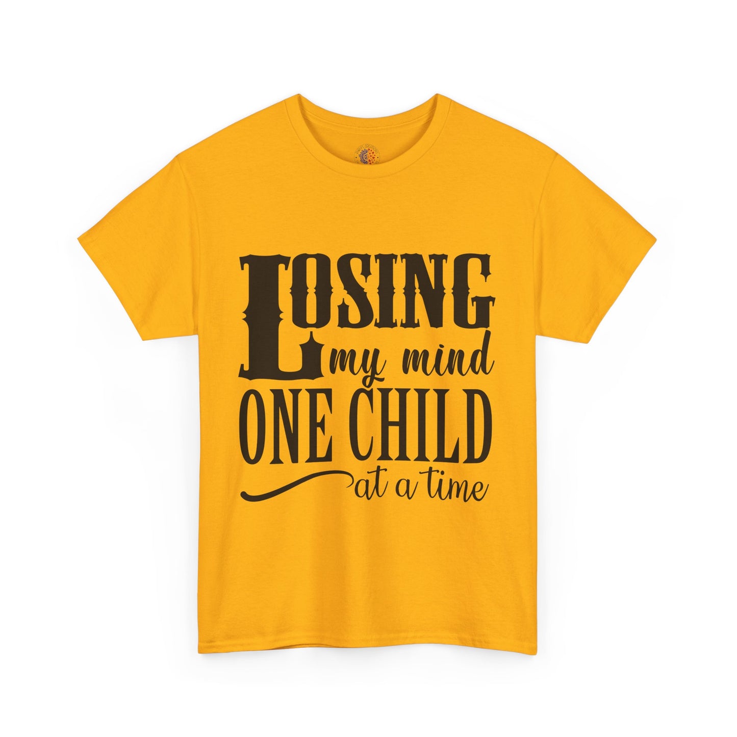 Losing My Mind Unisex Heavy Cotton Tee, Funny Parents T-Shirt, Gift for Moms, Humor Shirt for Dad, Casual Wear, Family Humor Top