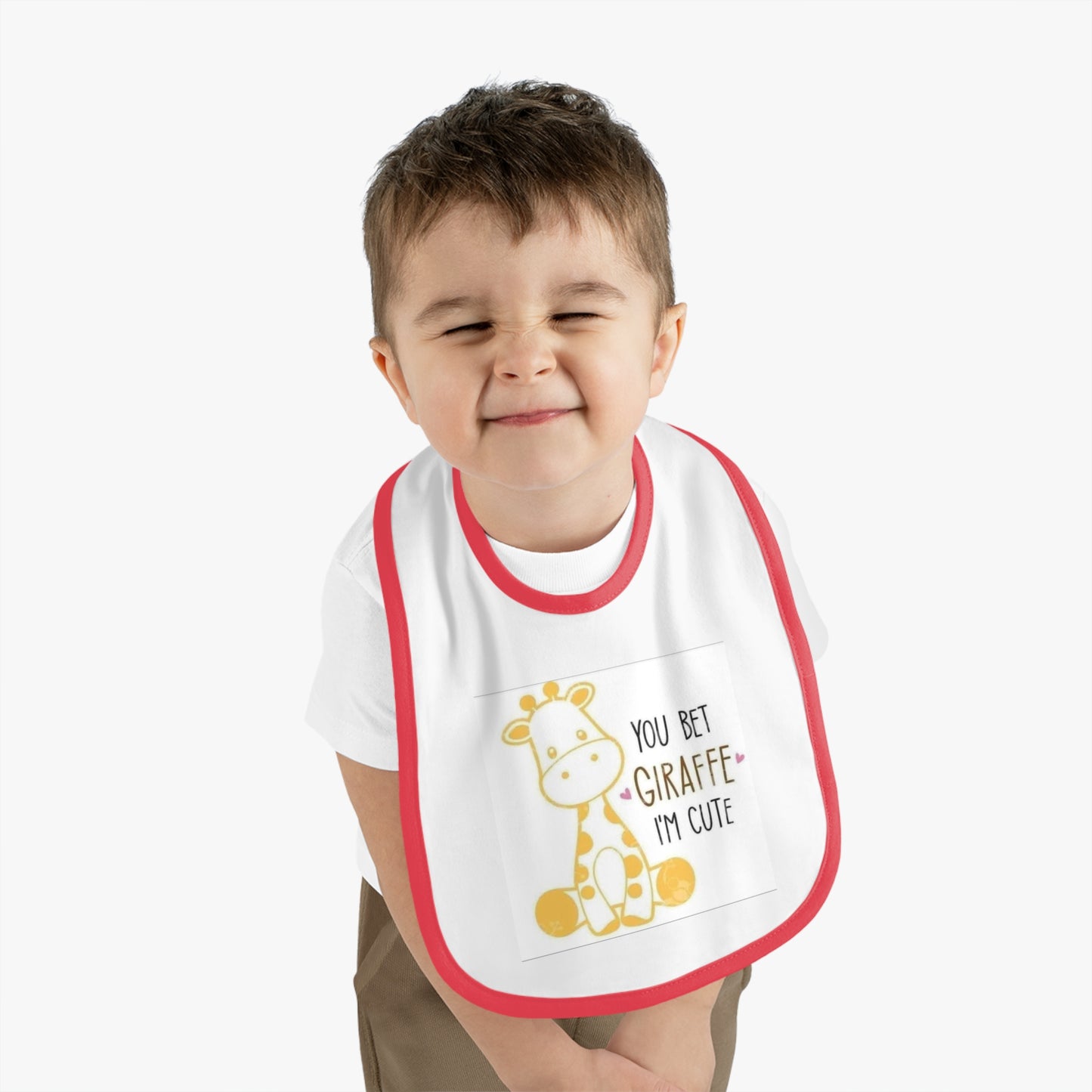 Cute Giraffe Baby Bib, Perfect for New Parents, Baby Shower Gift, Toddler Feeding, Nursery Decor