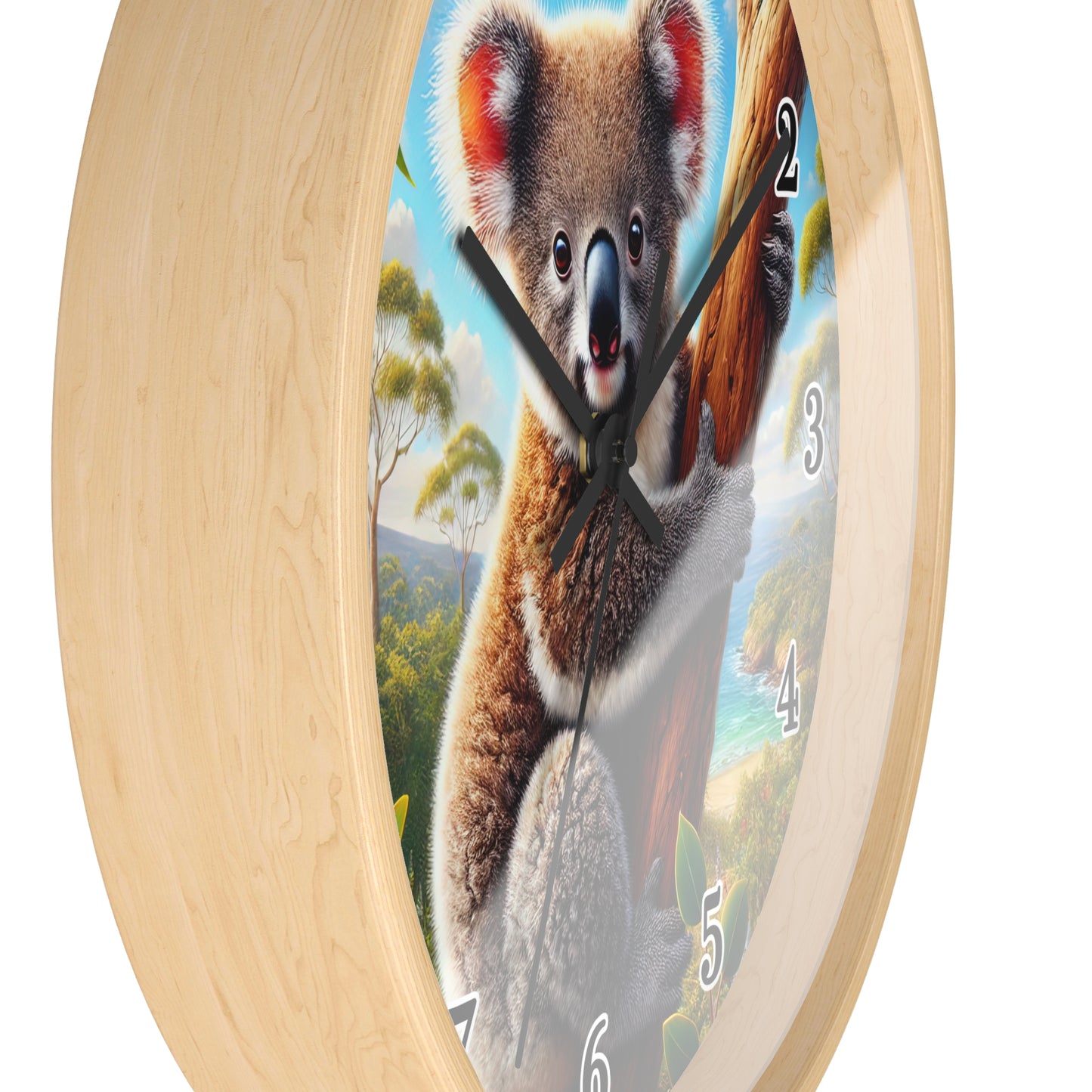 Cute Koala Wall Clock - Adorable Decor, Animal Lover Gifts, Kids Room Decor, Nature Inspired Wall Art, Whimsical Decor