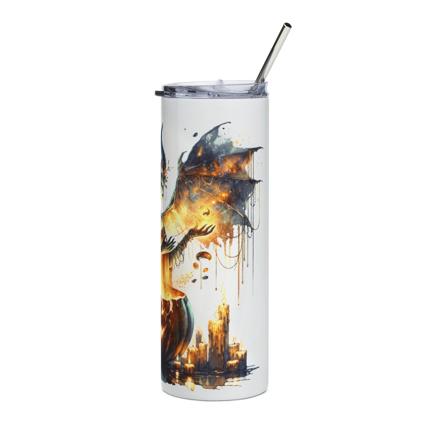 Halloween-Themed Stainless Steel Tumbler with Enchanting Design - Perfect for Fall Drinks, Gifting, and Celebrations