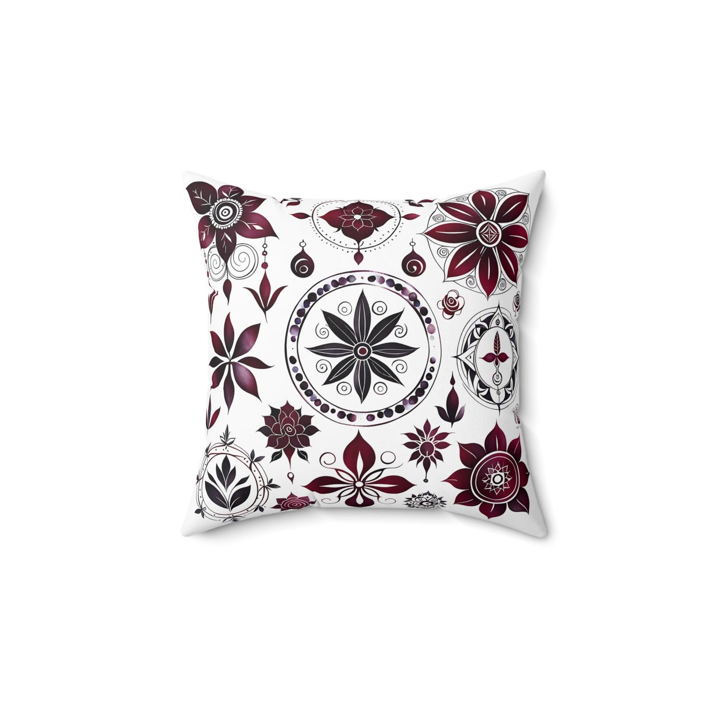 Bohemian Floral Throw Pillow | Cozy Home Decor, Accent Cushion, Gift for Her, Living Room Decor, Boho Chic Styling