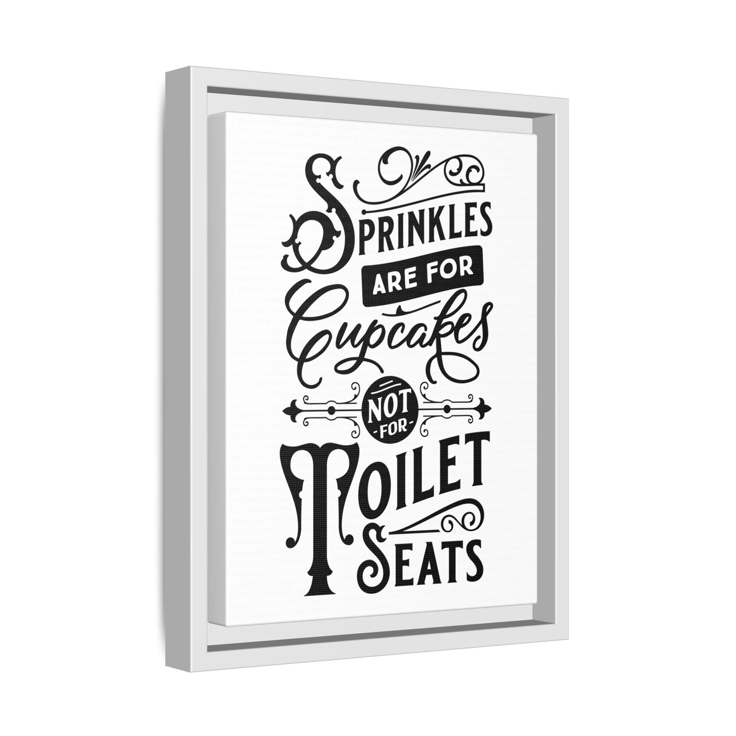 Framed Wall Art Print - Kitchen Decor, Funny Quote Art, Gift for Bakers, Home Sweet Home, Cupcake Lover Decor