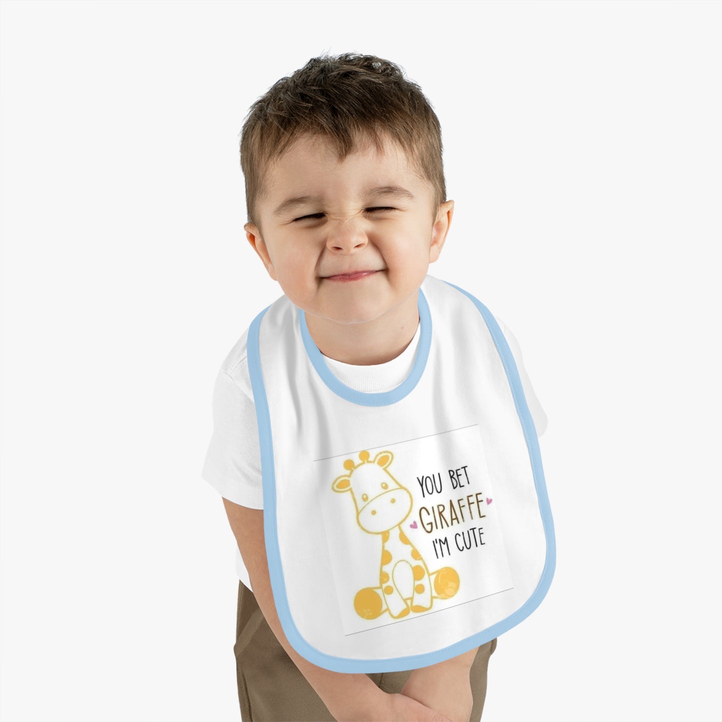 Cute Giraffe Baby Bib, Perfect for New Parents, Baby Shower Gift, Toddler Feeding, Nursery Decor