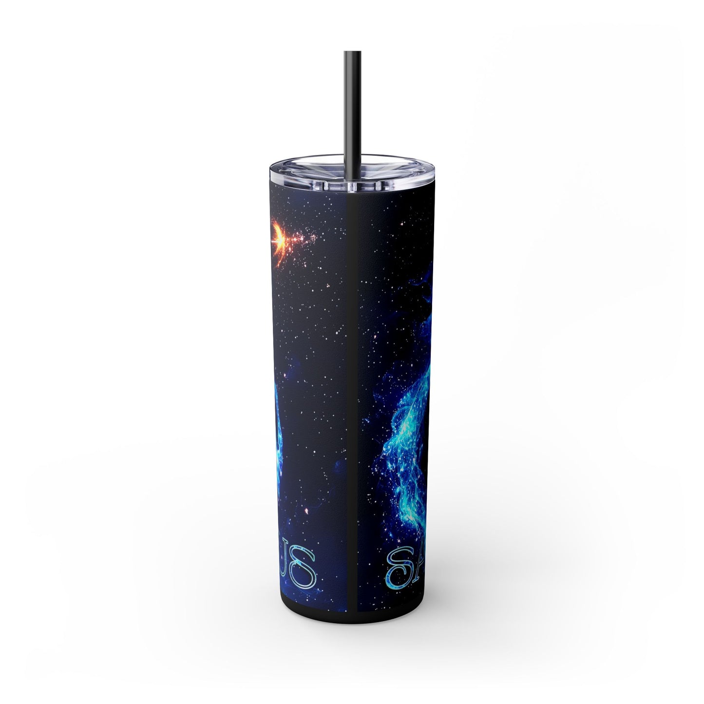 Sagittarius Skinny Tumbler, 20oz | Blue Fantasy Drinkware, Unique Gift, Travel Mug, Magical Beverage Container, Eco-Friendly