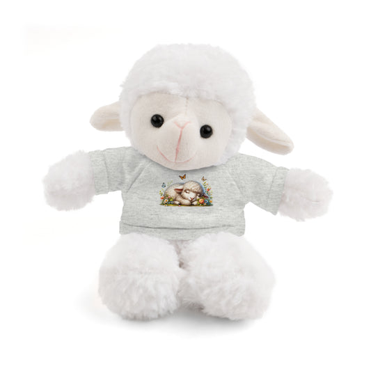 Stuffed Animals with Tee - Adorable Personalized Plush Toy, Baby Shower Gift, Kids' Birthday Party, Cuddle Buddy, Gift for All Occasions