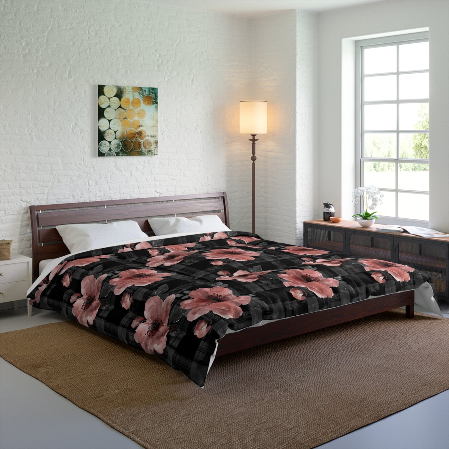 Elegant Floral Comforter | Boho Chic Bedding | Cozy Home Decor | Perfect for Weddings, Housewarming, or Seasonal Giveaways | Light and [...]