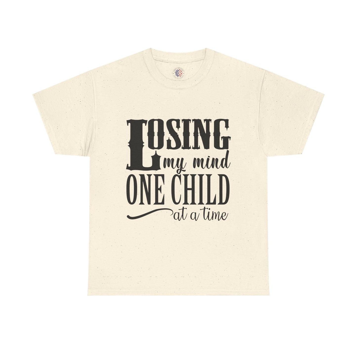 Losing My Mind Unisex Heavy Cotton Tee, Funny Parents T-Shirt, Gift for Moms, Humor Shirt for Dad, Casual Wear, Family Humor Top