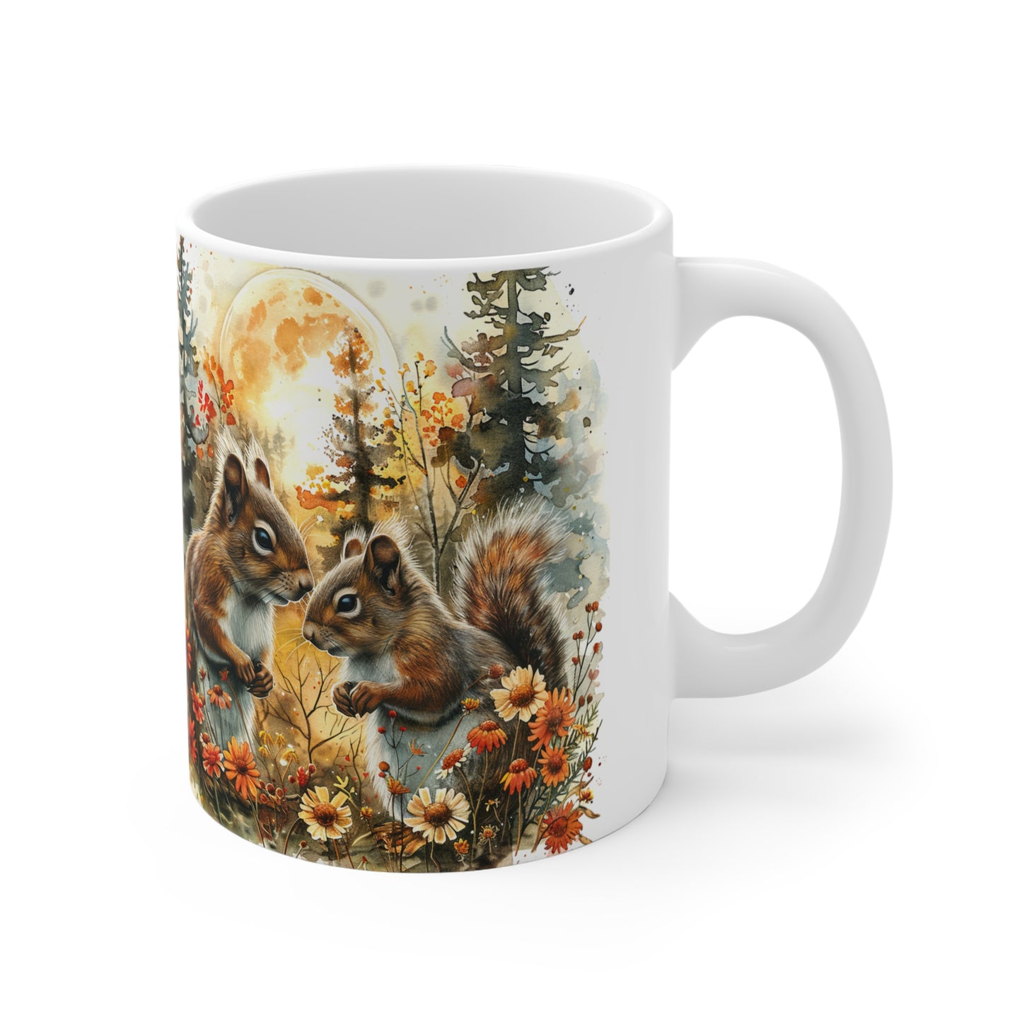 Autumn 11 oz.  Squirrel Mug