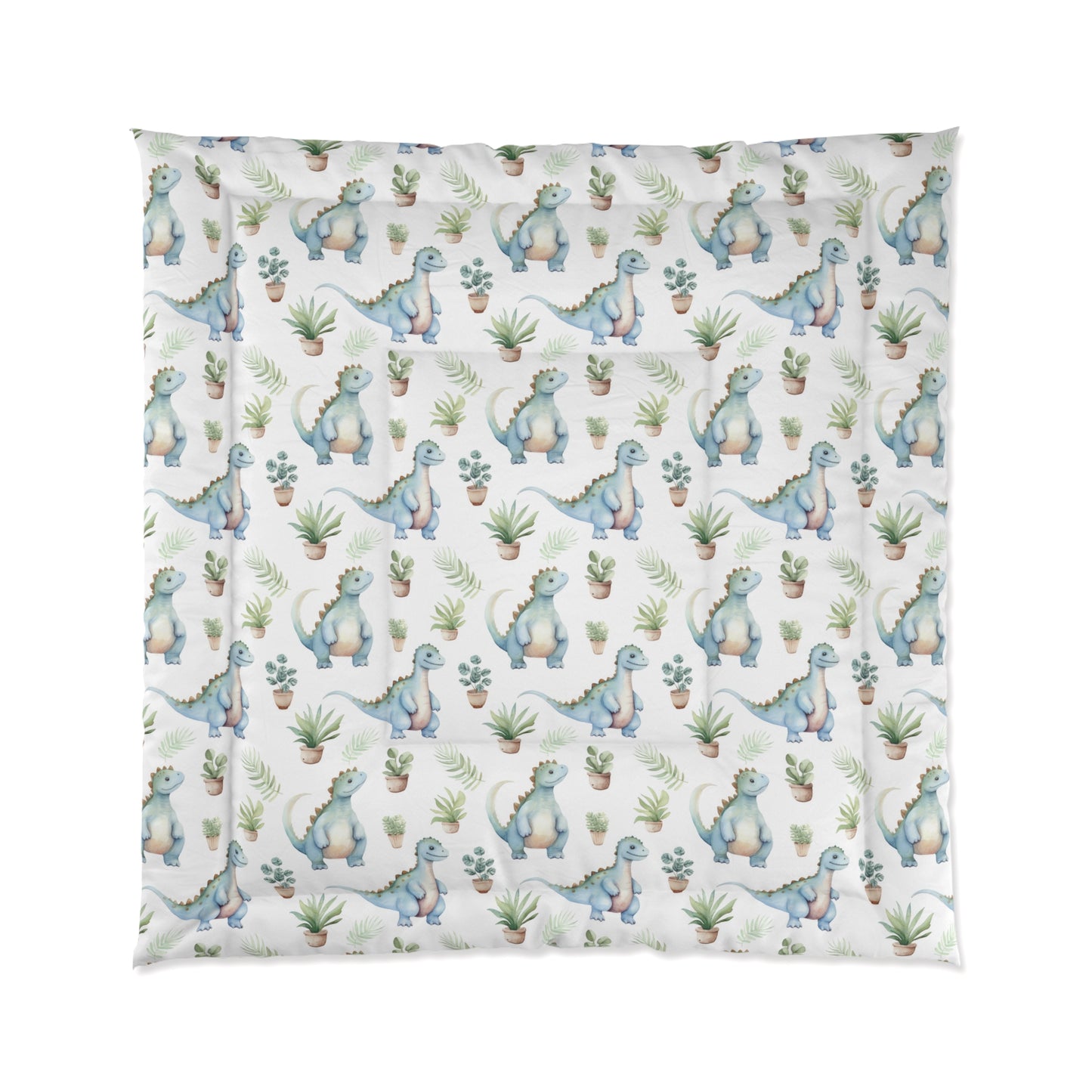 Dinosaur Print Comforter | Kids Bedding, Nursery Decor, Birthday Gift, Playroom Accent, Jungle Theme