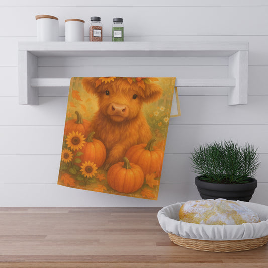 Autumn Farmhouse Tea Towels, Cozy Kitchen Decor, Seasonal Gift, Fall Decor, Home Gift - Happy Fall Y'all Design