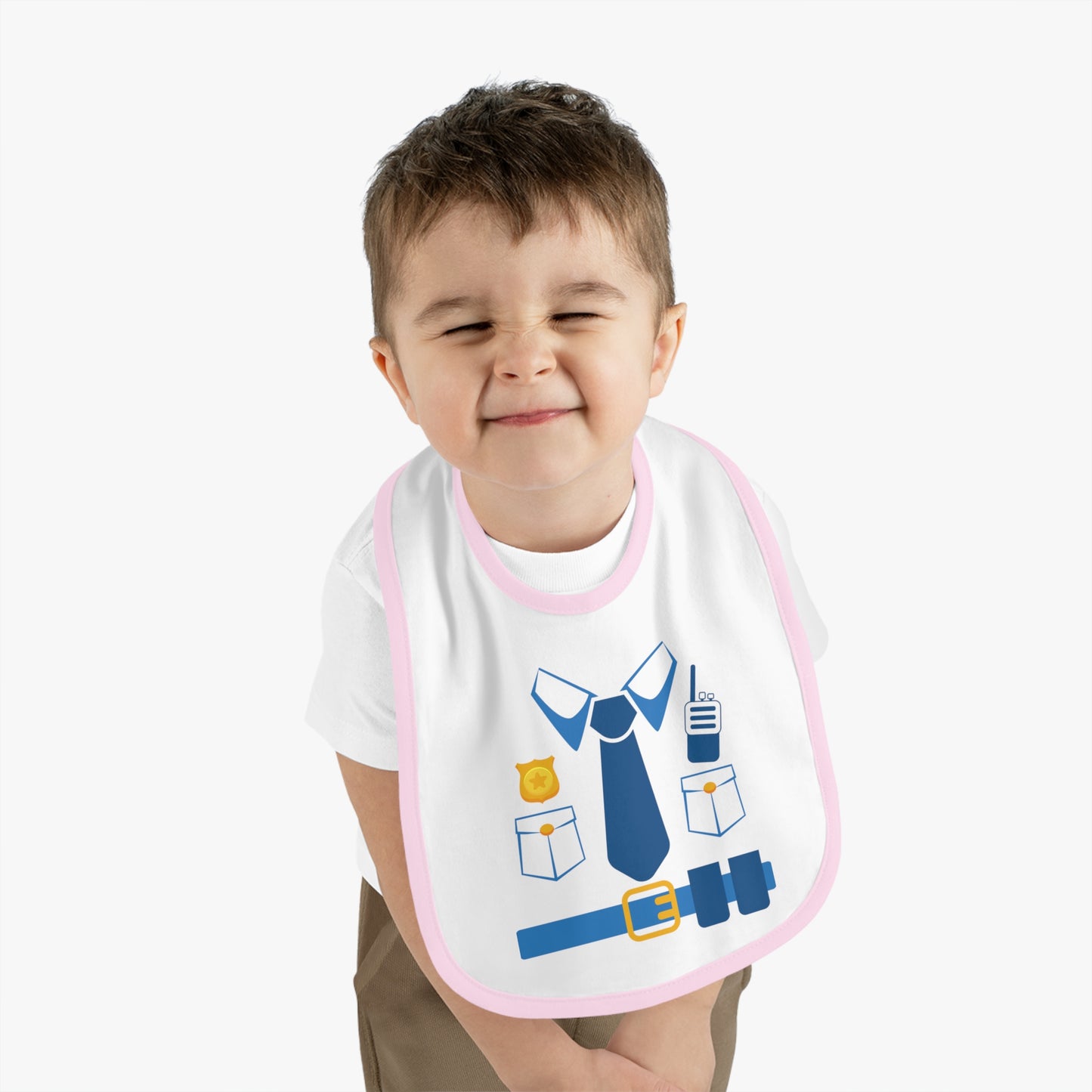 Baby Bib for Police Officers, Funny Police Themed Bib, Cute Baby Gift, Baby Shower Gift, Bib for Little Officers