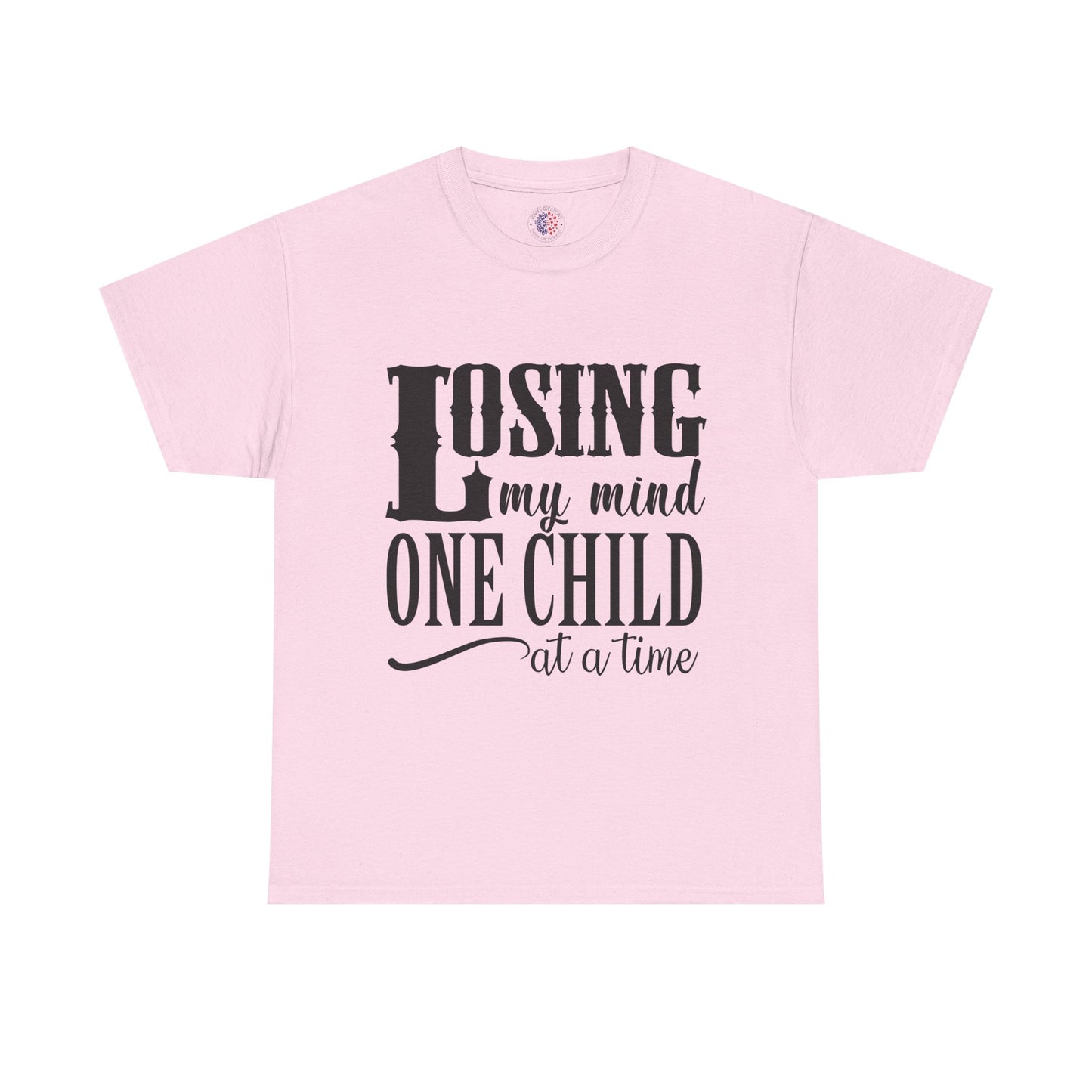 Losing My Mind Unisex Heavy Cotton Tee, Funny Parents T-Shirt, Gift for Moms, Humor Shirt for Dad, Casual Wear, Family Humor Top
