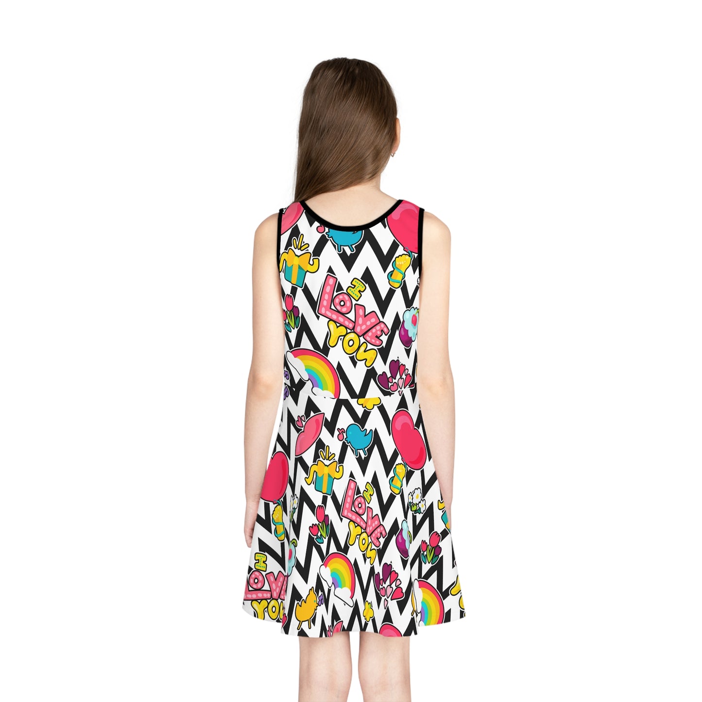 Girls' Colorful Retro Sundress