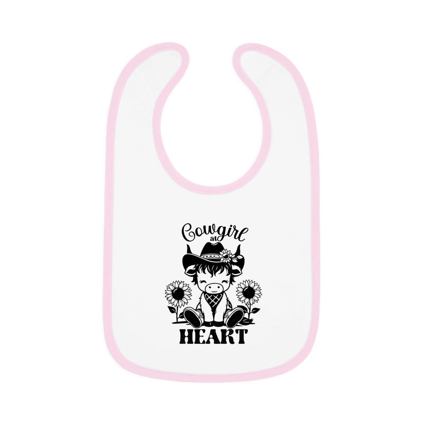 Cute Cowgirl Bib for Toddlers, Baby Shower Gift, Kids Feeding Bib, Nursery Decor, Heartfelt Gift for New Parents