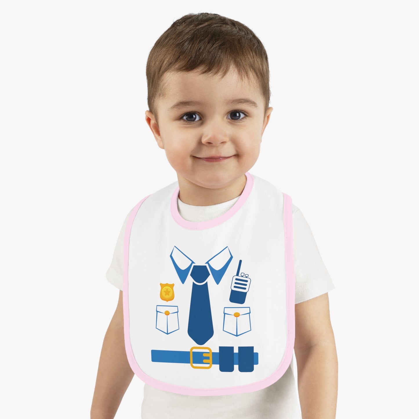 Baby Bib for Police Officers, Funny Police Themed Bib, Cute Baby Gift, Baby Shower Gift, Bib for Little Officers