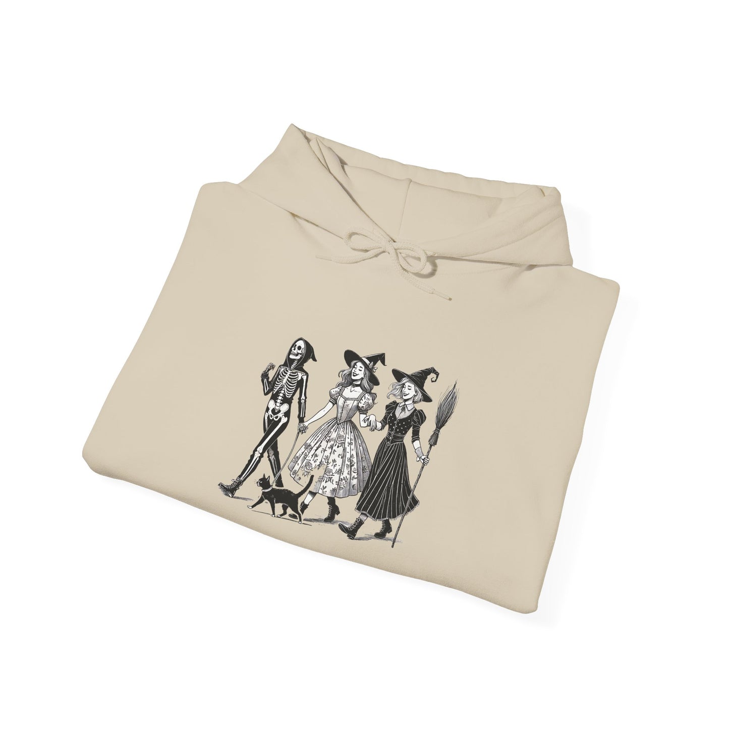 Whimsical Witchy Sweatshirt - Cozy Halloween Hoodie, Cute Gift for Fall, Unisex Casual Wear, Perfect for Parties