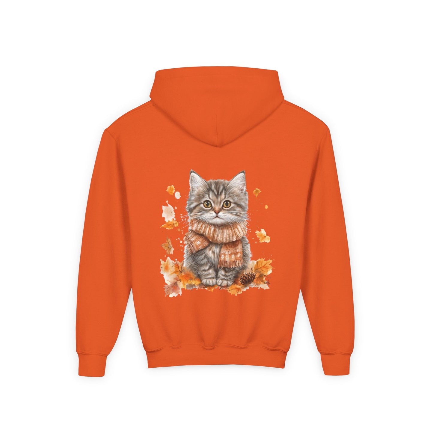 Cozy Cat Sweatshirt for Kids, Autumn Vibes Hoodie, Feline Lover Gift, Fall Fashion, Adorable Cat Sweater, Cute Animal Apparel