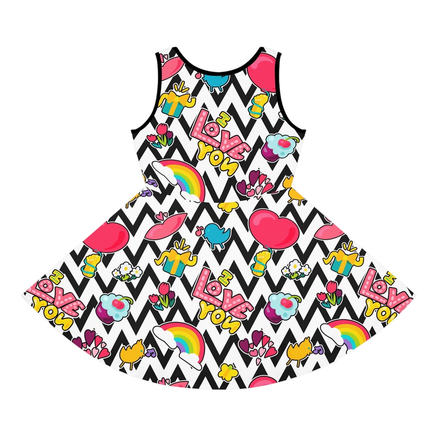 Girls' Colorful Retro Sundress