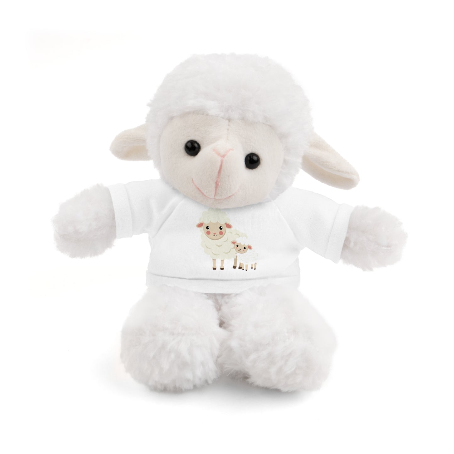 Adorable Stuffed Animal with Tee - Perfect Gift for Kids, Baby Showers, Nursery Decor, Cuddle Buddy, Unique Plush Toy