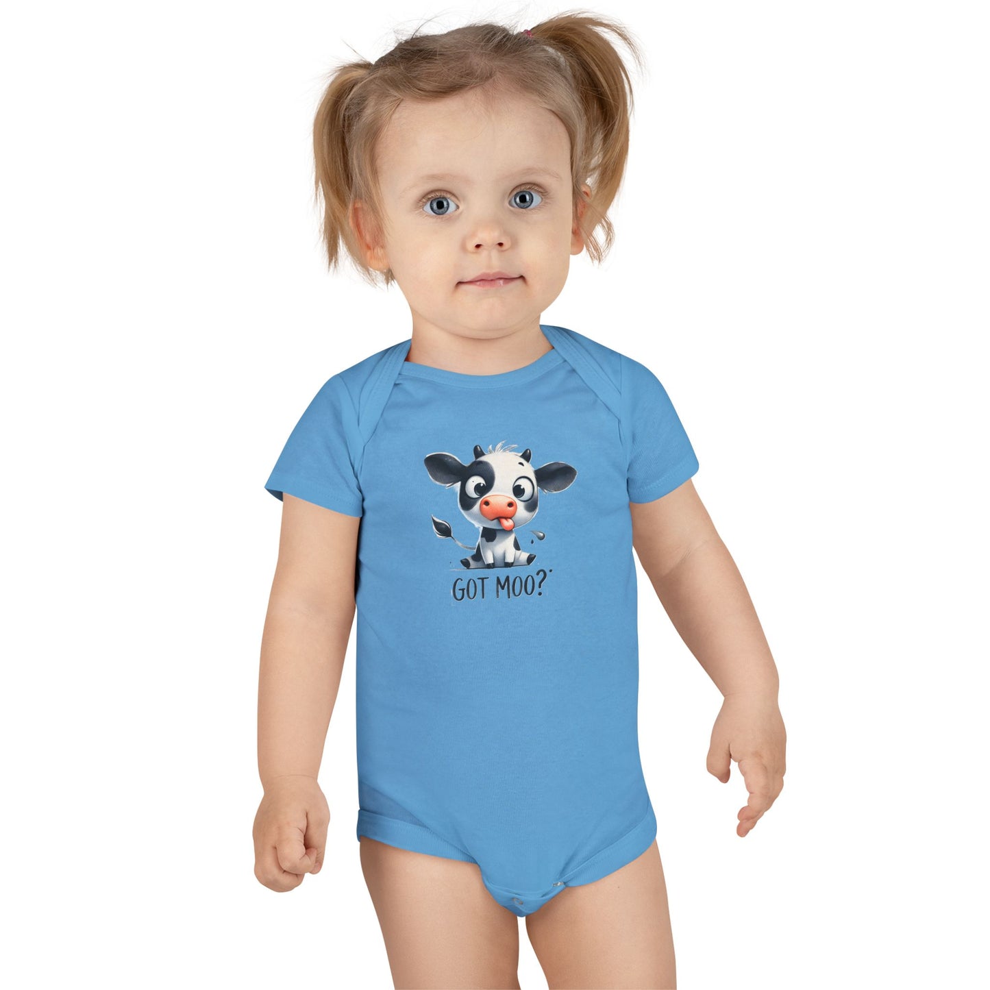 Cute Cow Baby Onesie - 'Got Moo?' Animal Print Newborn Gift, Baby Shower Outfit, Toddler Clothes, Funny Baby Bodysuit