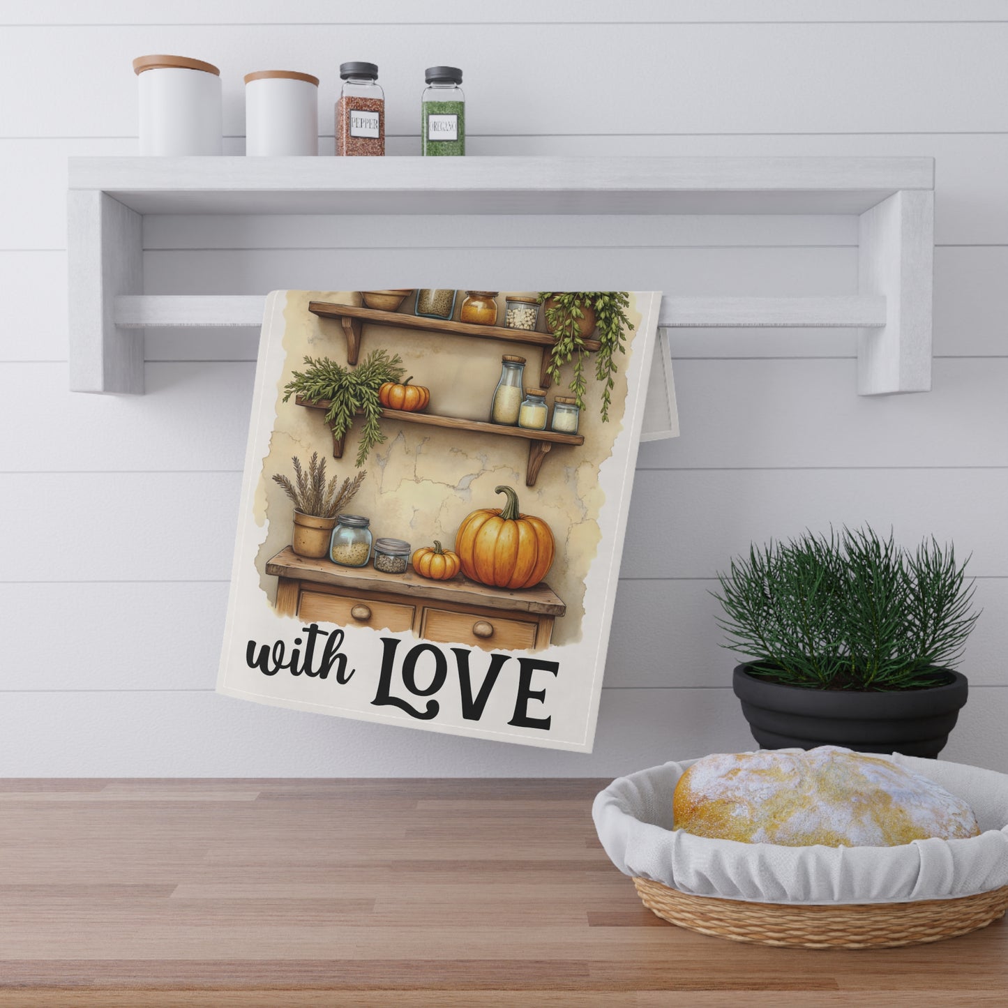 Charming Kitchen Tea Towels, Cozy Home Decor, Gift for Cooks, Thanksgiving, Rustic Kitchen, Farmhouse Style