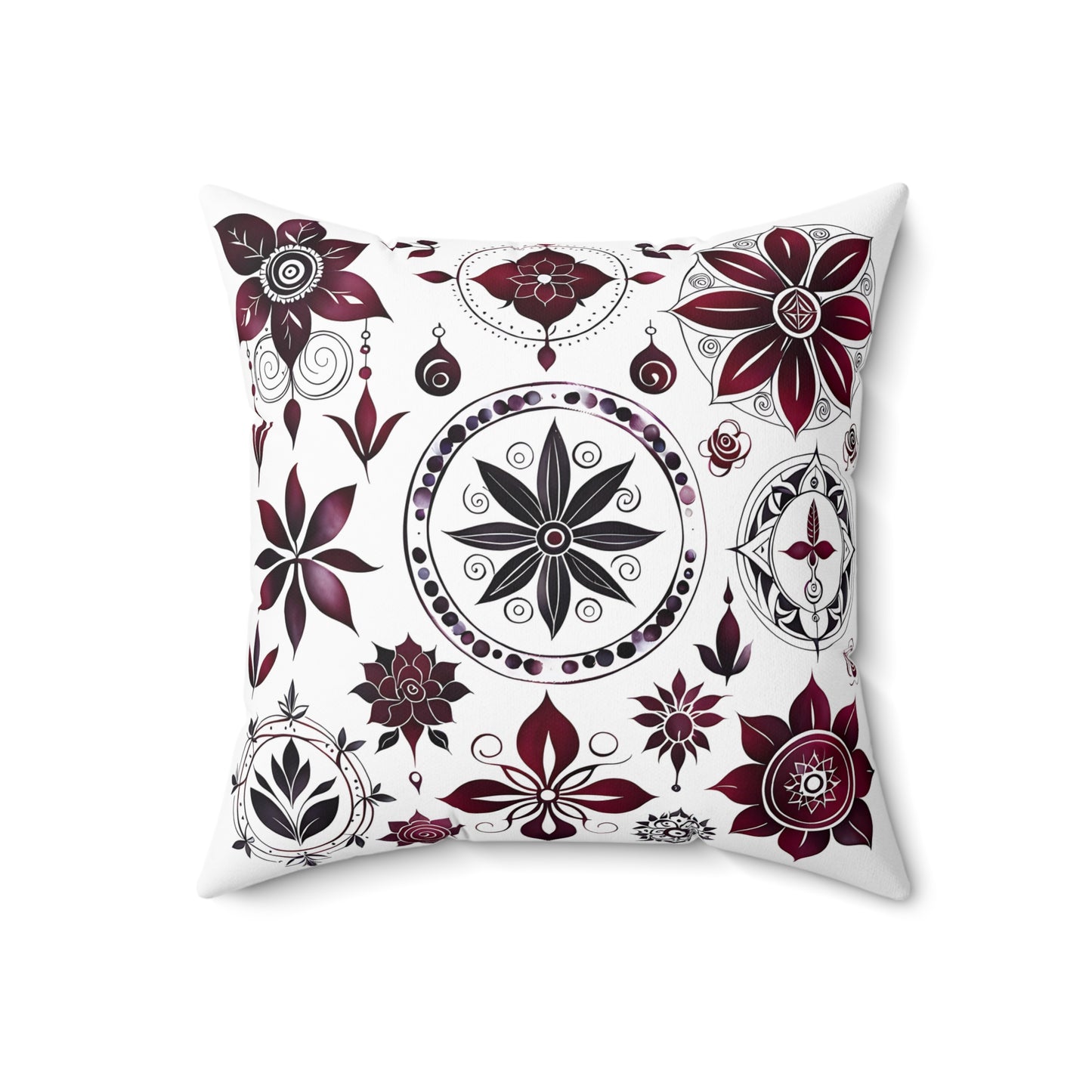 Bohemian Floral Throw Pillow | Cozy Home Decor, Accent Cushion, Gift for Her, Living Room Decor, Boho Chic Styling