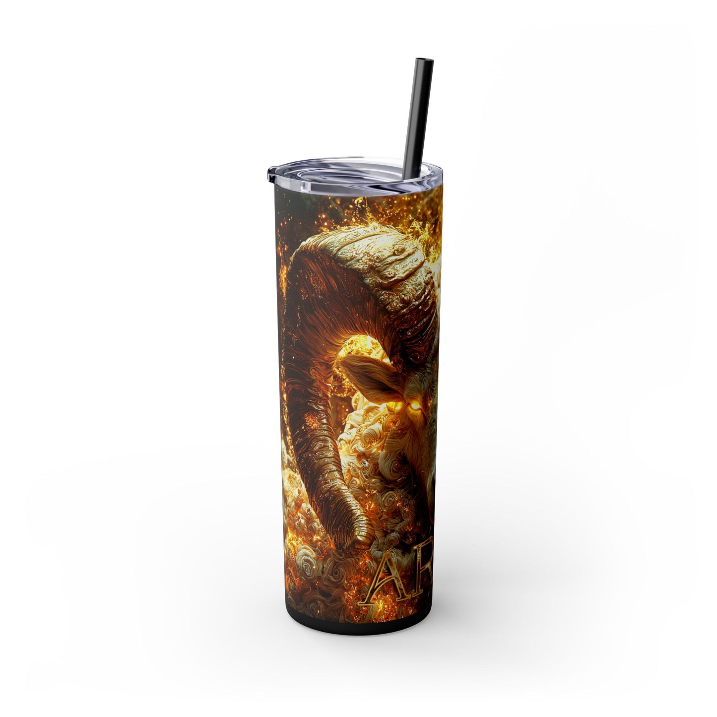 Aries Skinny Tumbler, 20oz | Perfect Gift for Animal Lovers, Music Festivals, Events, and Everyday Use, Stylish Drinkware