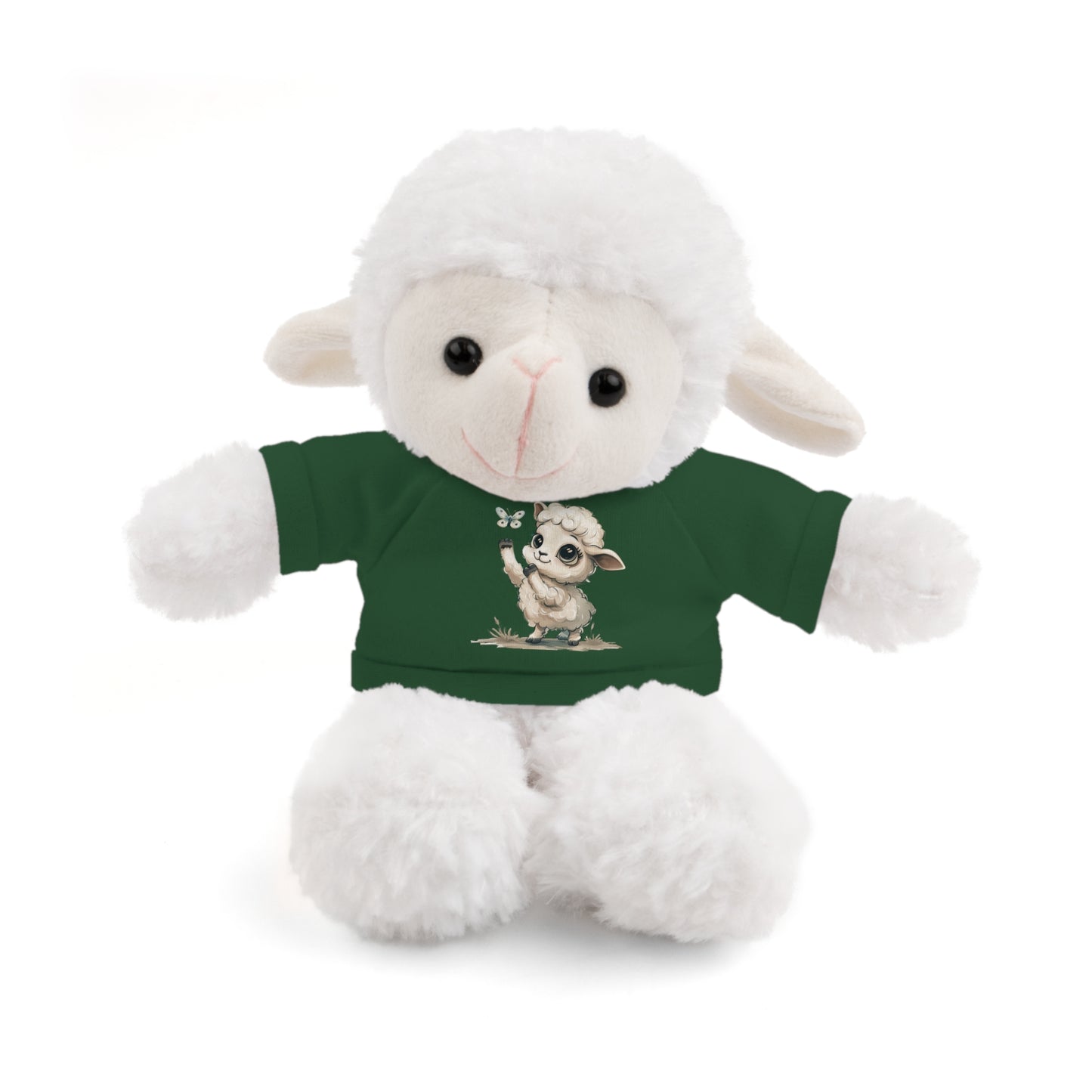 Cute Stuffed Animal Tee Buddy, Customized Plush Bear, Adorable Gift for Kids, Birthday Present, Nursery Décor