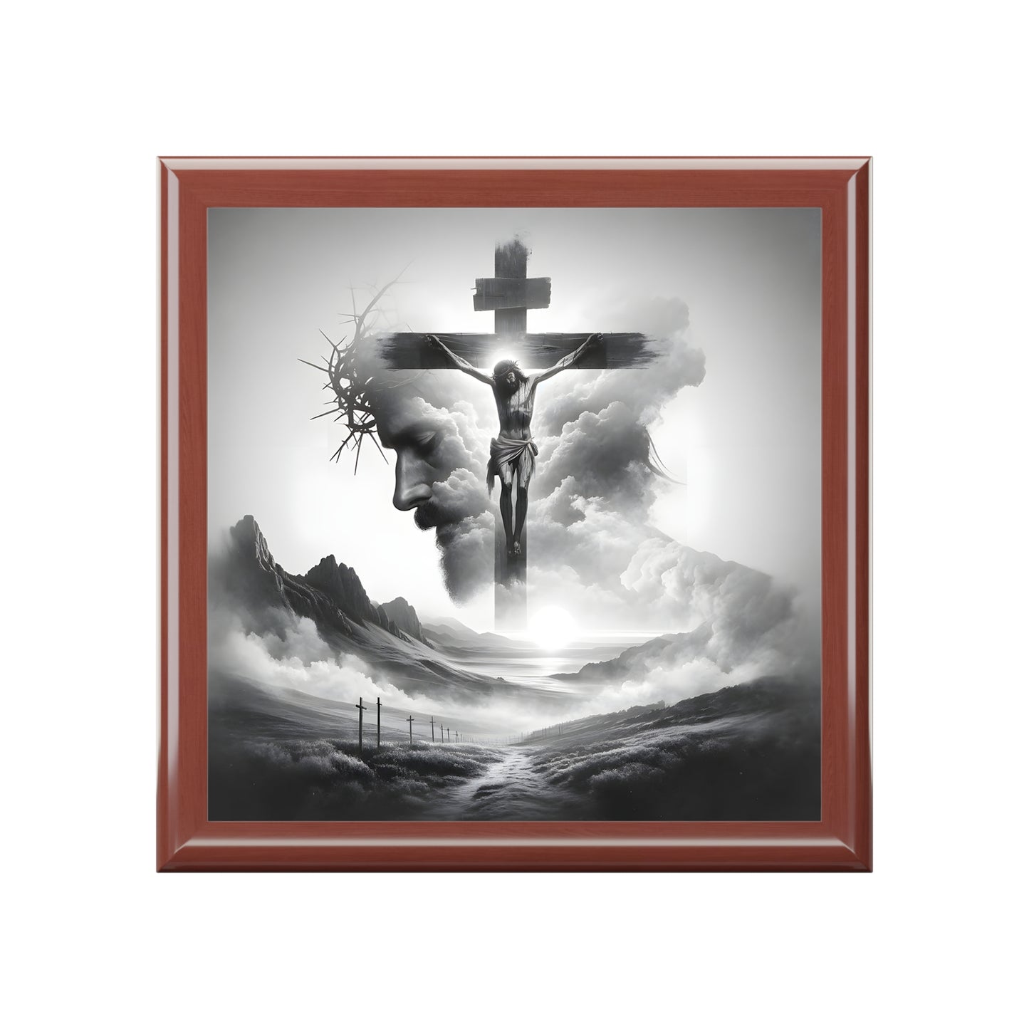 Elegant Religious Jewelry Box | Scripture Keepsake, Faith Gift, Black Box, Christian Decor, Spiritual Storage