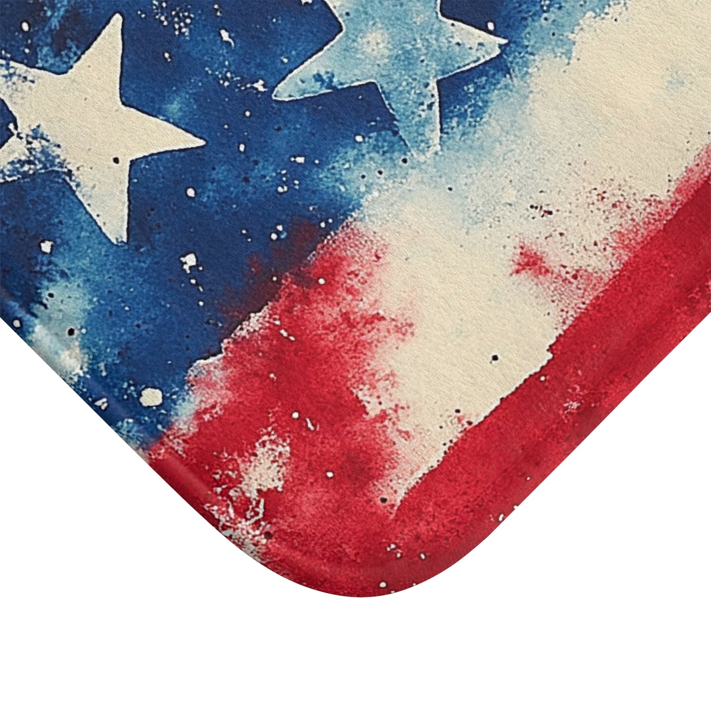 Patriotic Bath Mat, USA Flag Bath Mat, Independence Day Decor, Home Bathroom Rug, Flag Housewarming Gift