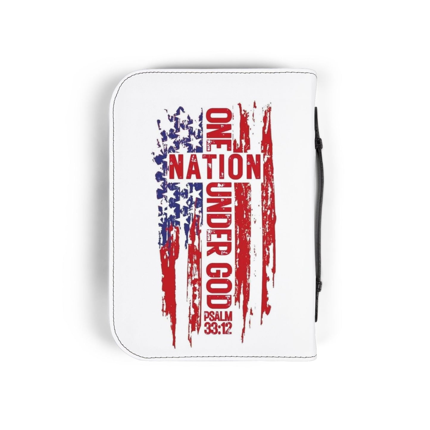 Patriotic Bible Cover - One Nation Under God, Religious Gift, Christian Accessory, Memorial Day, Independence Day, Church, Bible Holder
