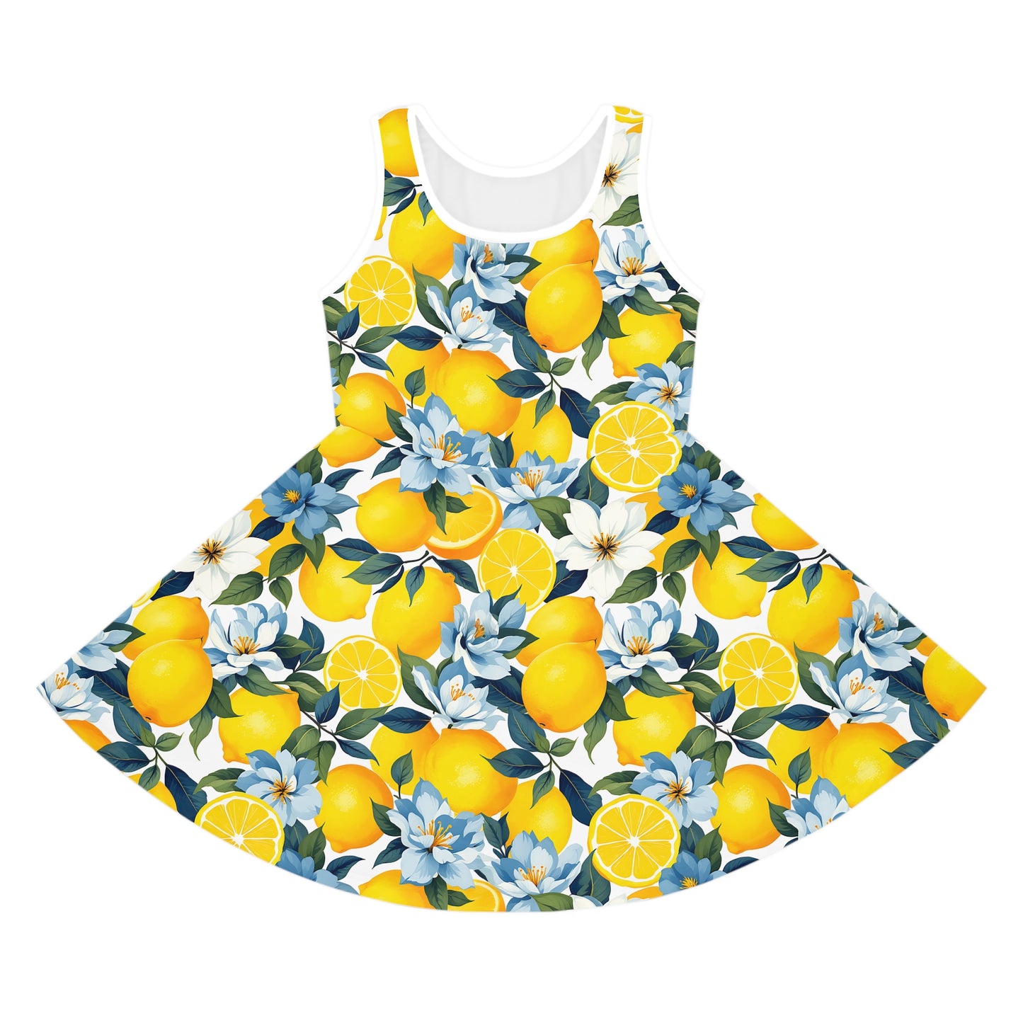 Lemon Floral Sundress for Girls