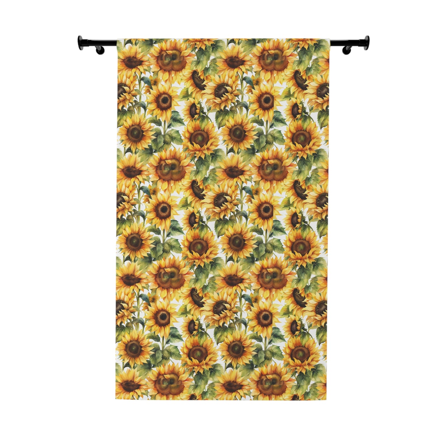 Sunflower Window Curtain - Bright Floral Drapes, Home Decor, Boho Curtains, Sunflower Art, Summer Vibes, Gift for Nature Lovers