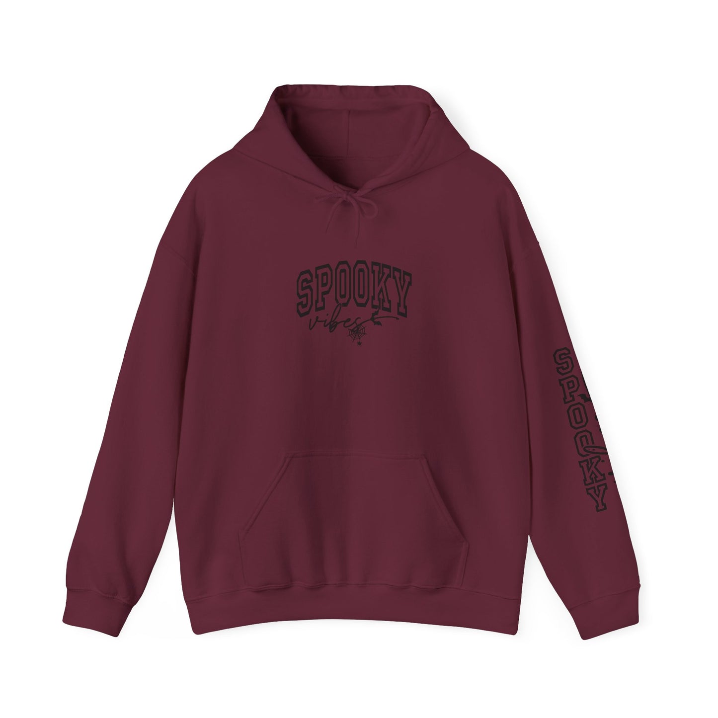 Spooky Sweatshirt for Halloween, Unisex Hooded Sweatshirt, Cozy Fall Apparel, Ghostly Gift, October Celebrations, Casual Halloween Wear