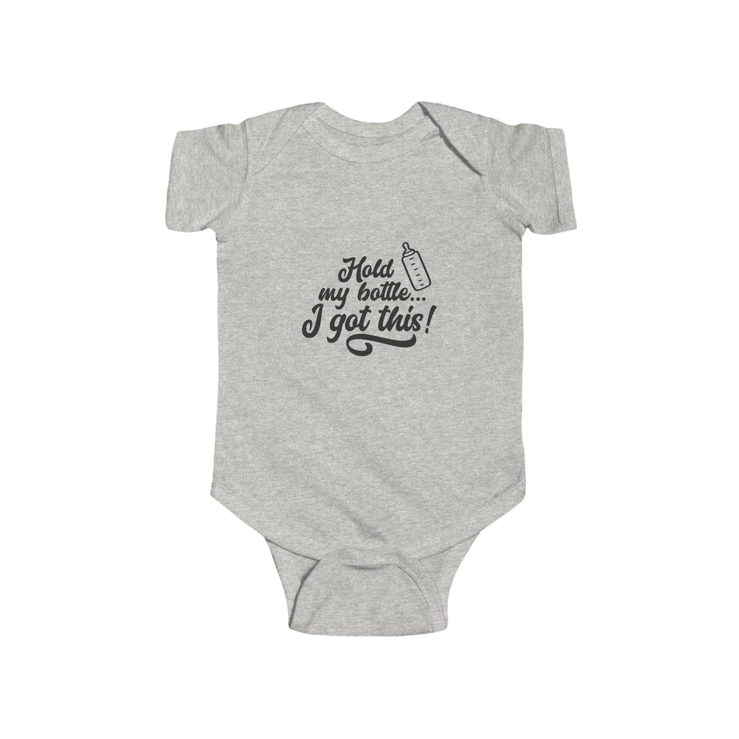 Infant Bodysuit - "Hold my bottle... I got this!" - Cute Baby Gift, Funny Infant Outfit, Baby Shower Clothes, Newborn Apparel, [...]