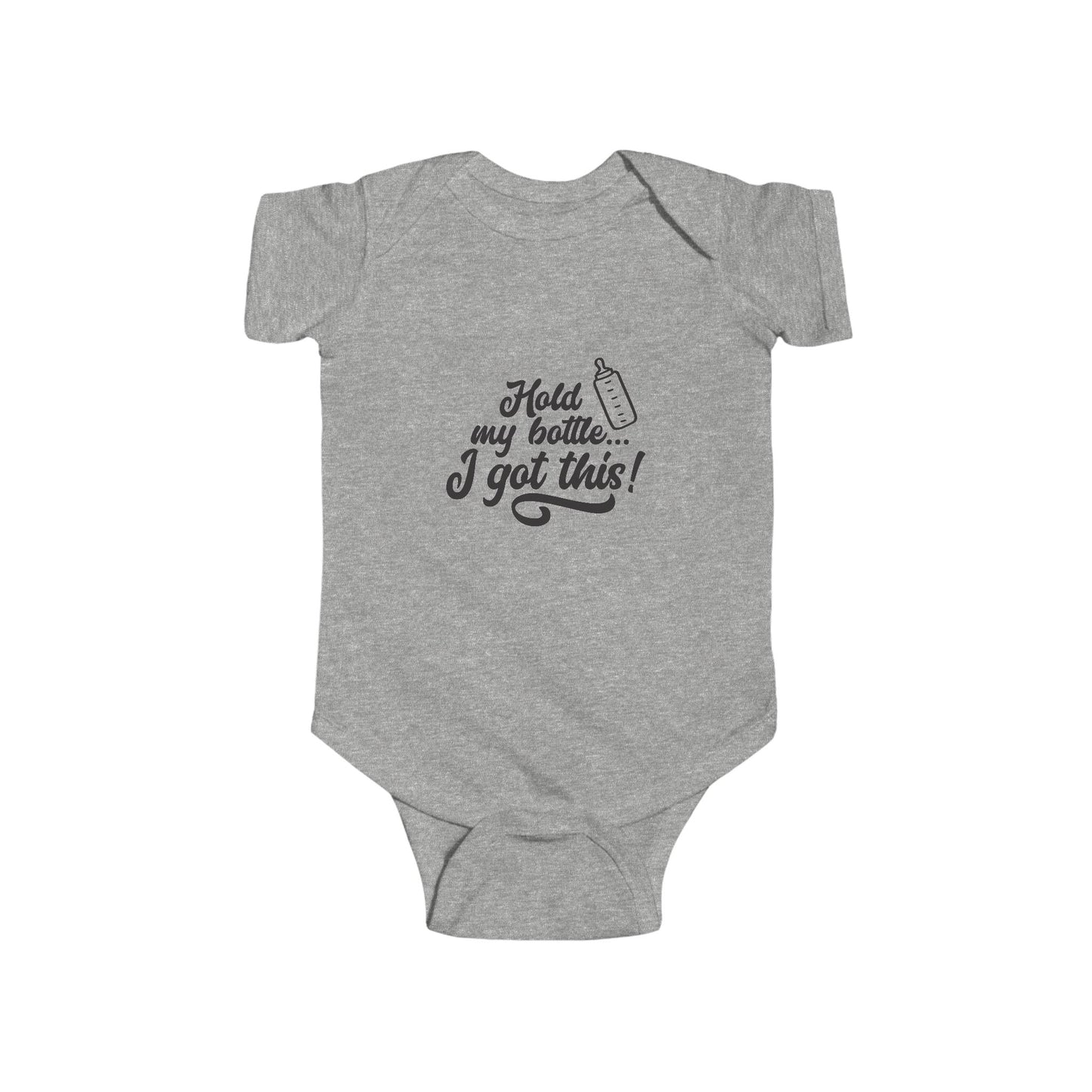 Infant Bodysuit - "Hold my bottle... I got this!" - Cute Baby Gift, Funny Infant Outfit, Baby Shower Clothes, Newborn Apparel, [...]