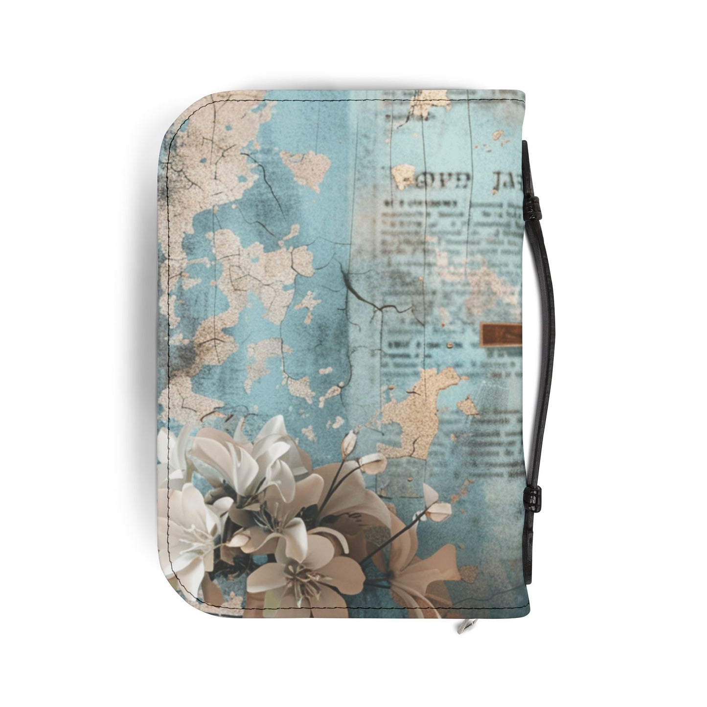 Vintage Floral Bible Cover, Christian Gift, Religious Keepsake, Scripture Organizer, Travel Journal Case, Church Supplies