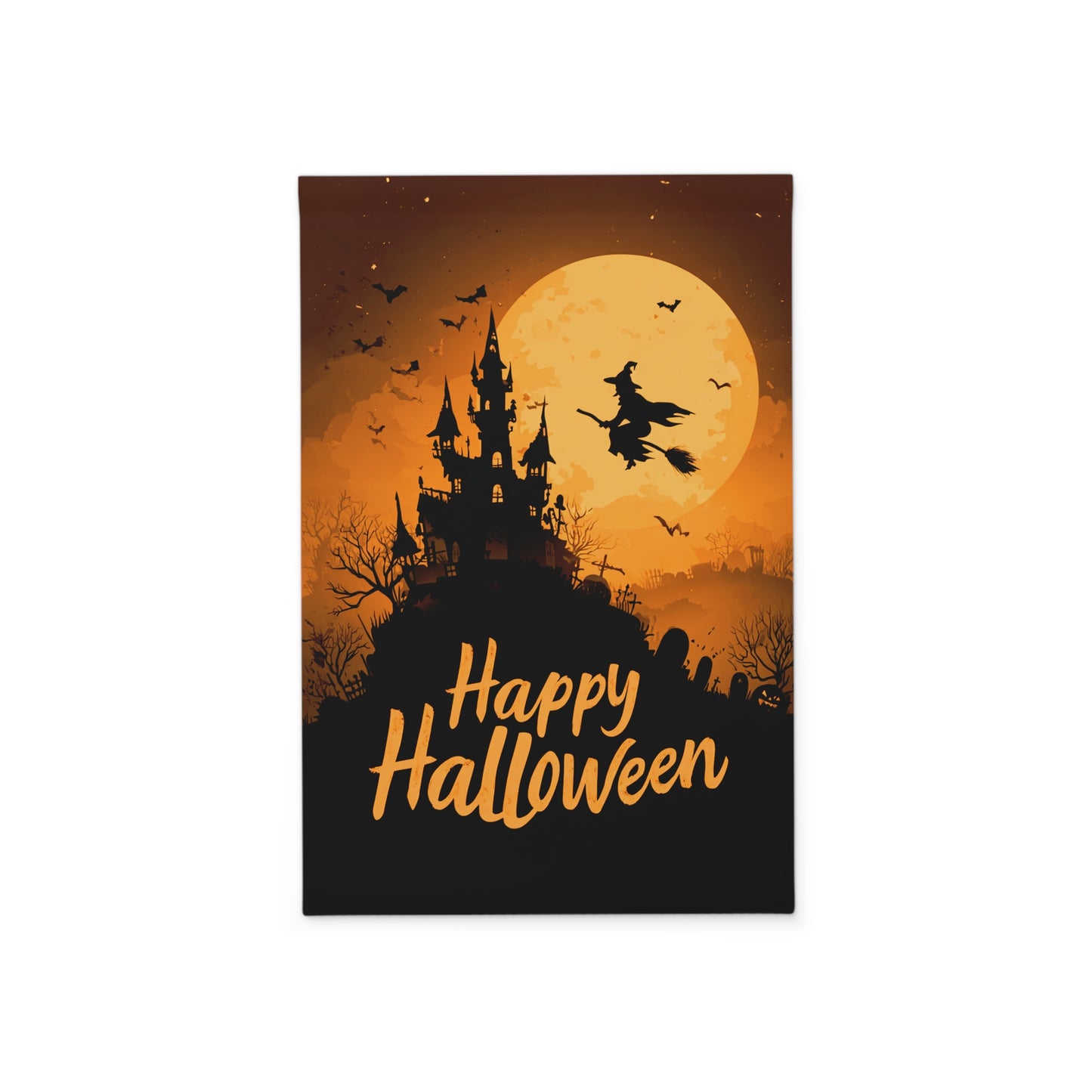 Spooktacular Halloween Garden Banner, Outdoor Decor, Fall Decoration, Halloween Party, Unique Yard Flag, Witch Theme